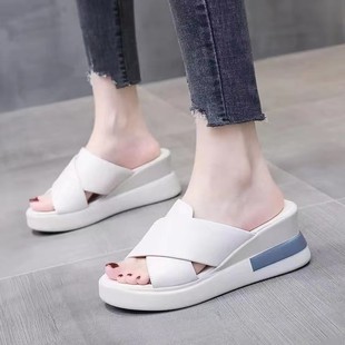 Platform platform wedge sandals for Women summer outdoor casual back empty buckle sandals plus size women's shoes wholesale