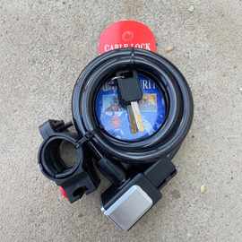 山地公路自行车锁单车圈形锁固定便携式儿童电动车防盗锁骑行配件