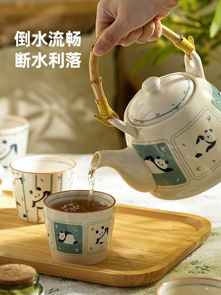  tea set for office, gift box in gift box for home use, teapot, cute tea cup