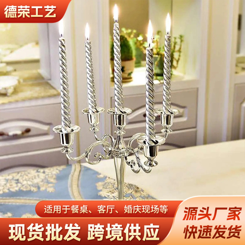 Tres cabezas de cinco cabezas de bronce candelabro 3 cabezas de cinco cabezas de hotel sala modelo de decoración para el hogar regalos de negocios