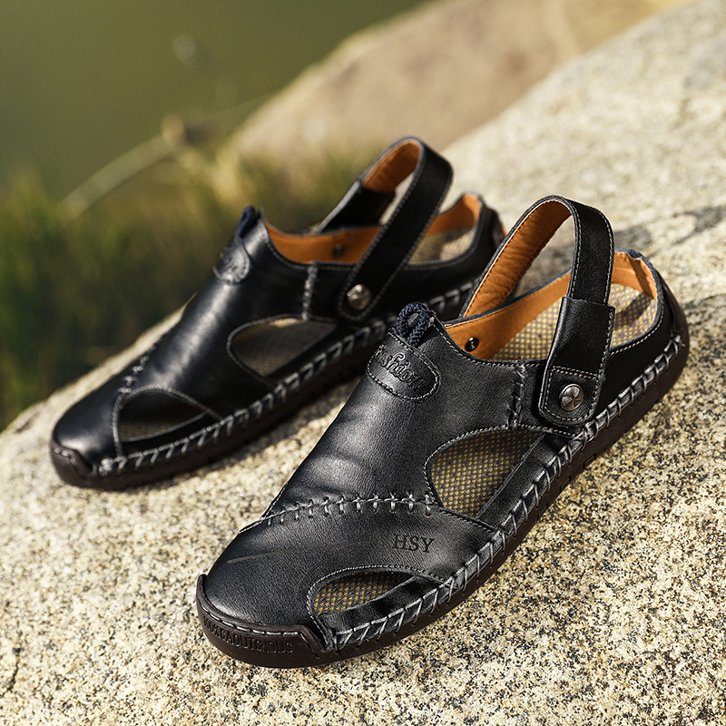 Transfronterizos sandalias de hombre Amazon estación independiente al aire libre AliExpress viajes de verano zapatos de playa zapatos de hombre tamaño grande