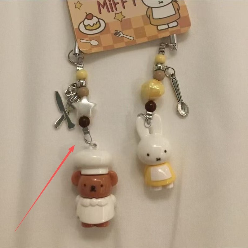 甜美粉色蝴蝶结kitty猫串珠手机链可爱少女心包包挂链钥匙扣链女|undefined