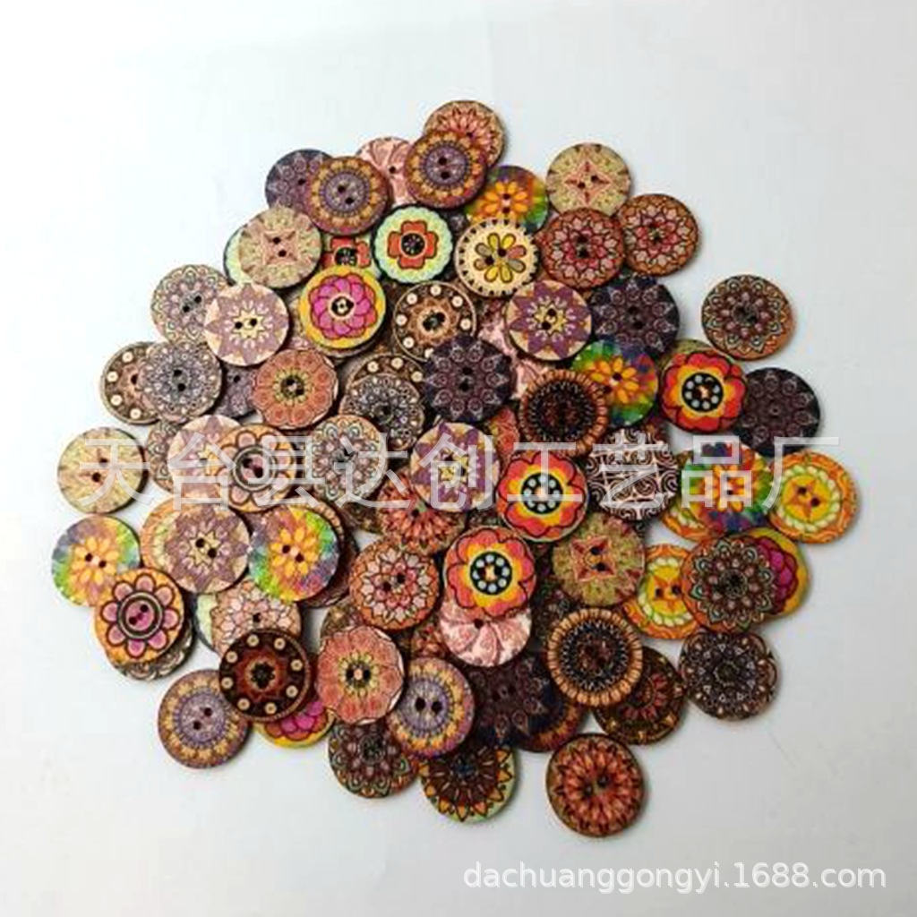 Color mezclado 9*15mm * redondo * pintura