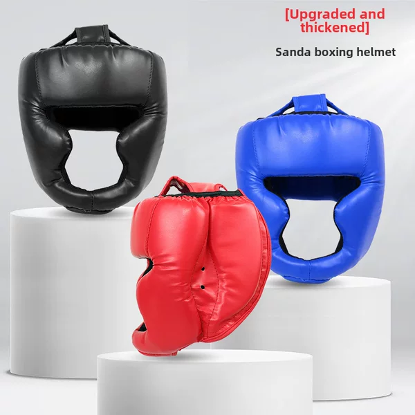 Sanda Head Protectors Adult Taekwondo Children's Boxing Helmet Headgear Men's and Women's Head Thickened Training Protective Cover