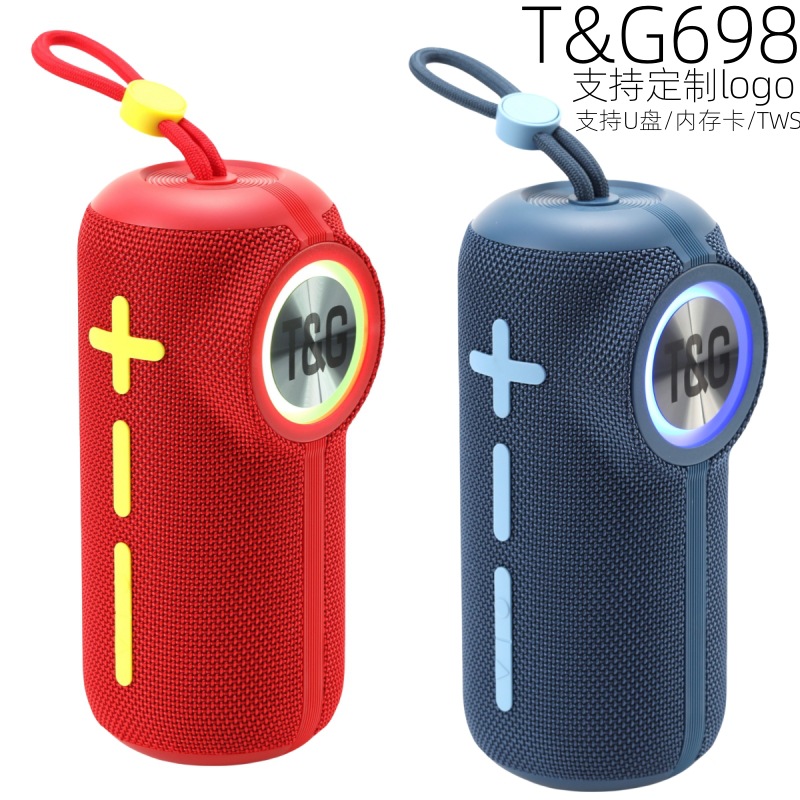 Transfronterizo TG698 altavoz Bluetooth de alto volumen doble altavoz portátil tela portátil tws subwoofer audio Bluetooth