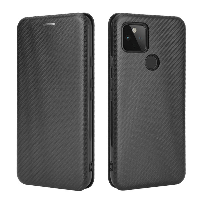For Google Pixel6A Multi Card Phone Case Google 6a Carbon Fiber Flip Leather Case Protective Case