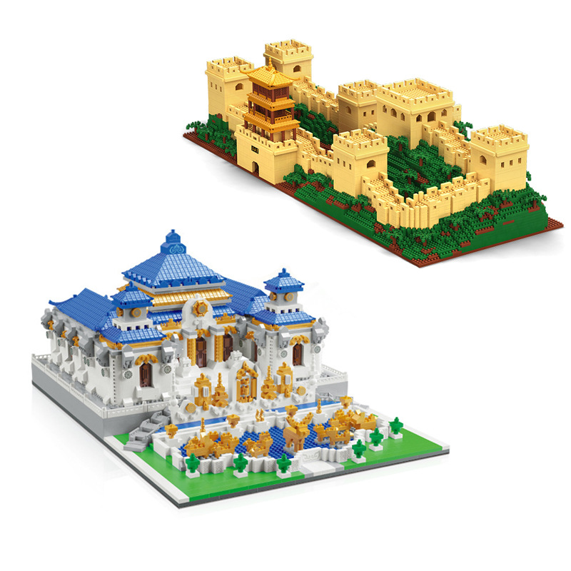 Moyu My92010 Yuanmingyuan Micro-Particle Building Blocks Building Great Wall Building Micro-Diamond Particles Adult High-Difficulty N