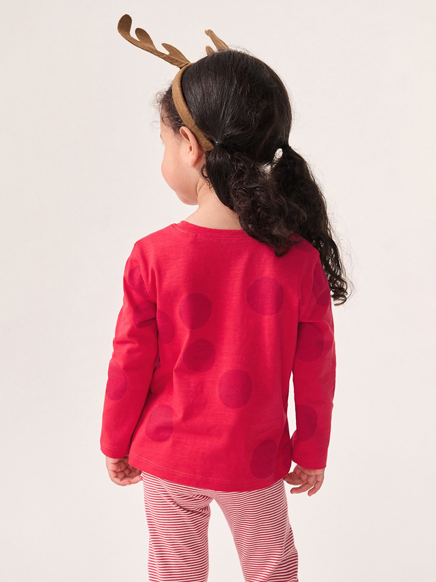 Comercio exterior transfronterizo traje de niña de Navidad al por mayor lindo ciervo ropa para niños otoño dibujos animados traje de niños a rayas