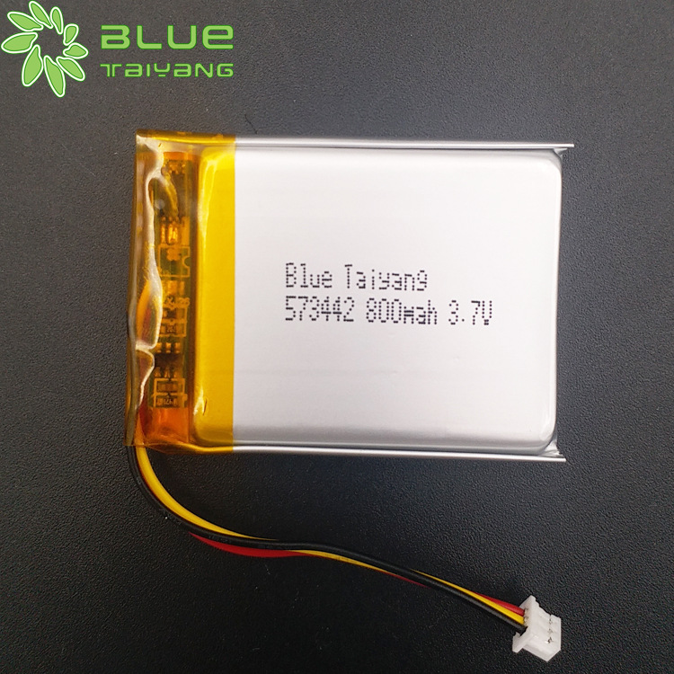 573442聚合物锂电池 800mah故事机医疗运动器材3.7V可充电