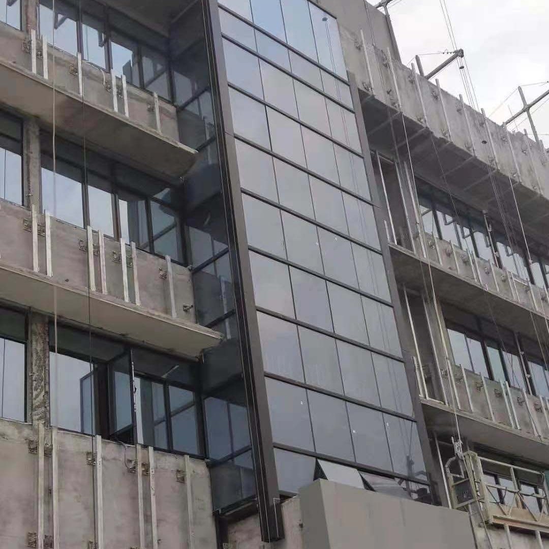厂家定制工程 隐框明框玻璃幕墙 商用别墅自建房钢化玻璃外墙