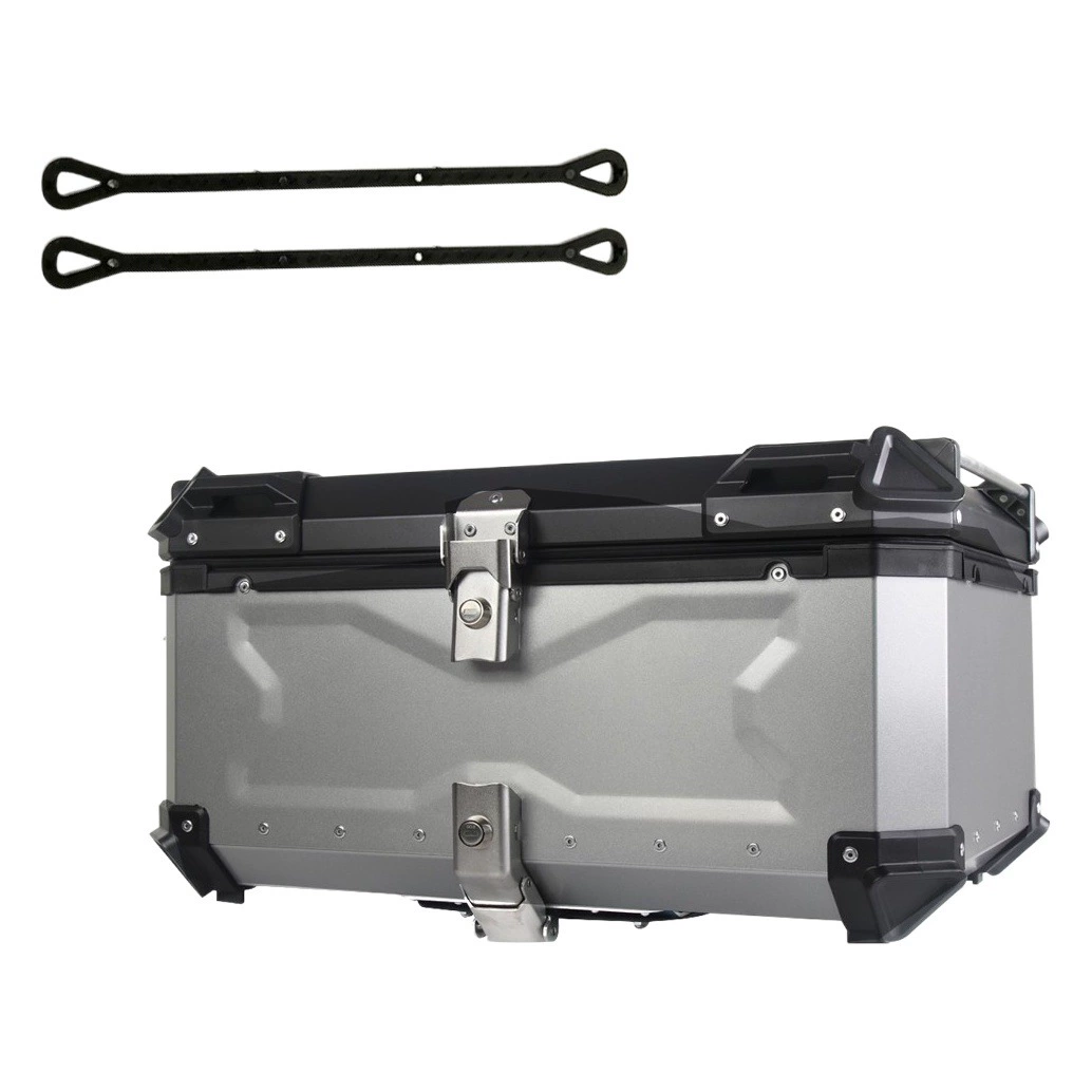 65-литровый кофр для скутера большой вместимости, из алюминиевого сплава, с быстросъемным креплением, задний кофр для мотоцикла, багажник