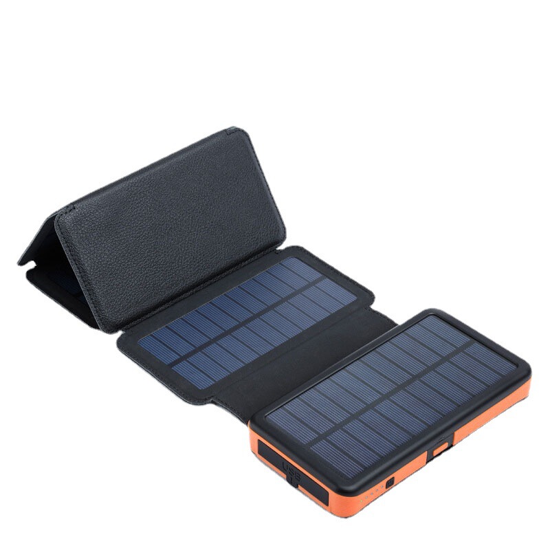 Magnetic suction wireless charging treasure 20000 mA detachable solar charging board outdoor emergency mobile power supply