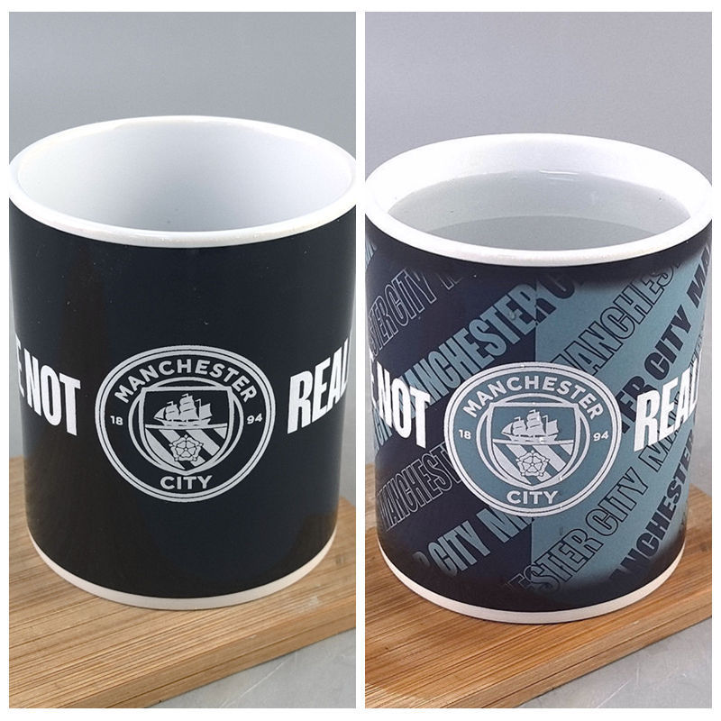 Tazas de cerámica minimalistas transfronterizas clásicas letras inglesas sensible a la temperatura decoloración resistente al quemado con mango de taza de cerámica de oficina