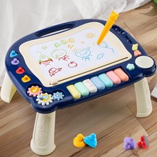 兒童塗鴉幼兒小畫板磁性筆畫畫家用寫字板可擦寫寶寶玩具2一3三歲