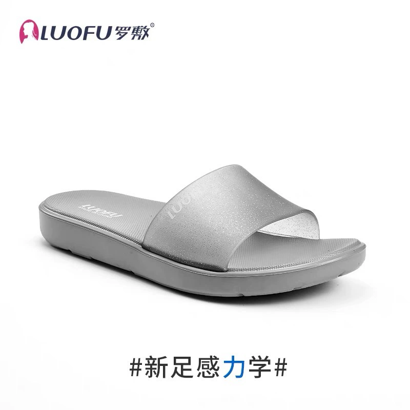 Новые Тапочки luofu, женские летние домашние Тапочки для ванной комнаты, Нескользящие сандалии и тапочки для ног с запахом