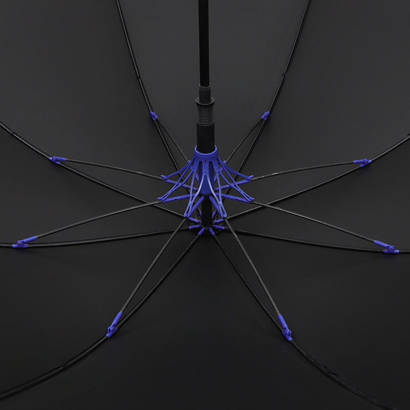 27-inch double-hand golf umbrella with fiber ribs, business advertising umbrella, logo imprintable