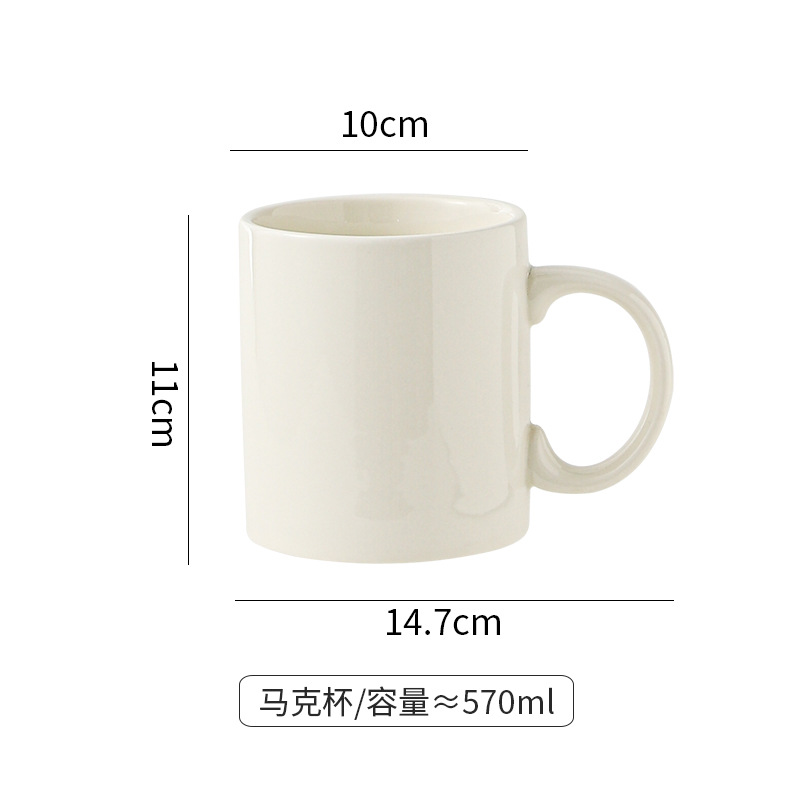 Hermosas tazas de Navidad pintadas a mano creativas lindas tazas de cerámica esmaltadas con tazas de dibujos animados de color con cucharas tazas de desayuno