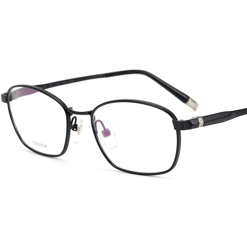 时尚男士纯钛商务眼镜框架全框圆框商务近视眼镜框架现货批发