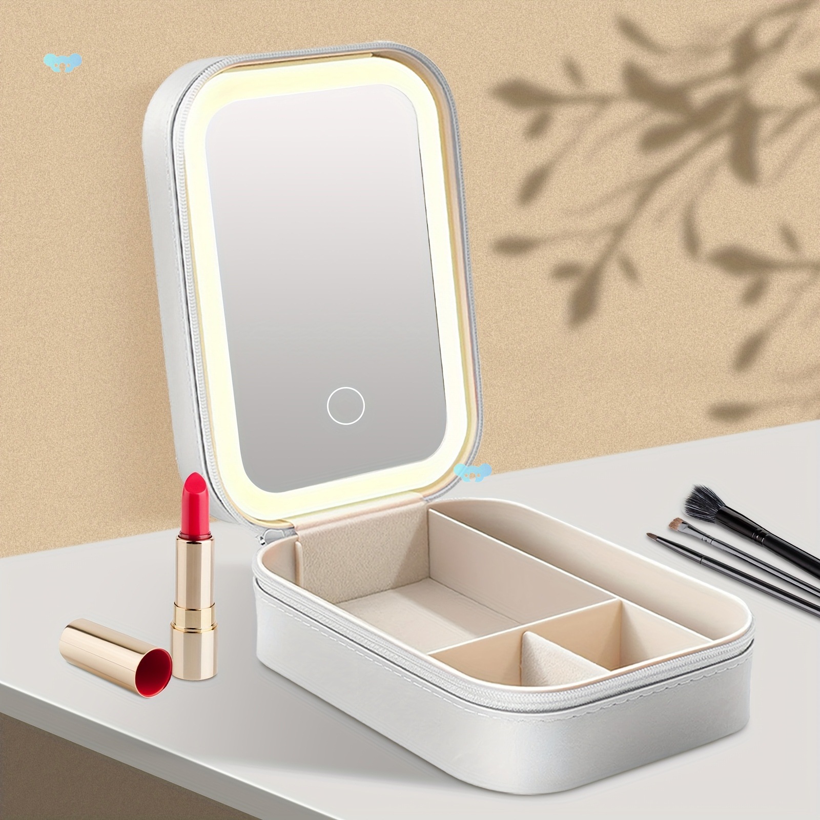 Rechargeable Travel Makeup Vanity Mirror With Lights Makeup Mirror