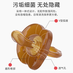 Baby Pacifier Stage 0 to 6 Months Above Newborn Anti-Flatulence Baby Ultra Soft Silicone Sleeping Magic Tool 