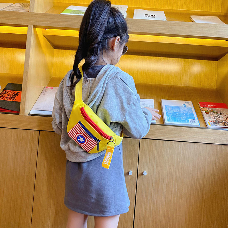 Comercio exterior Lindo bolso de pecho para niños 2024 nuevo mini bolso de hombro impreso de dibujos animados anime bolso de la cintura bolsa de mensajero de la moda