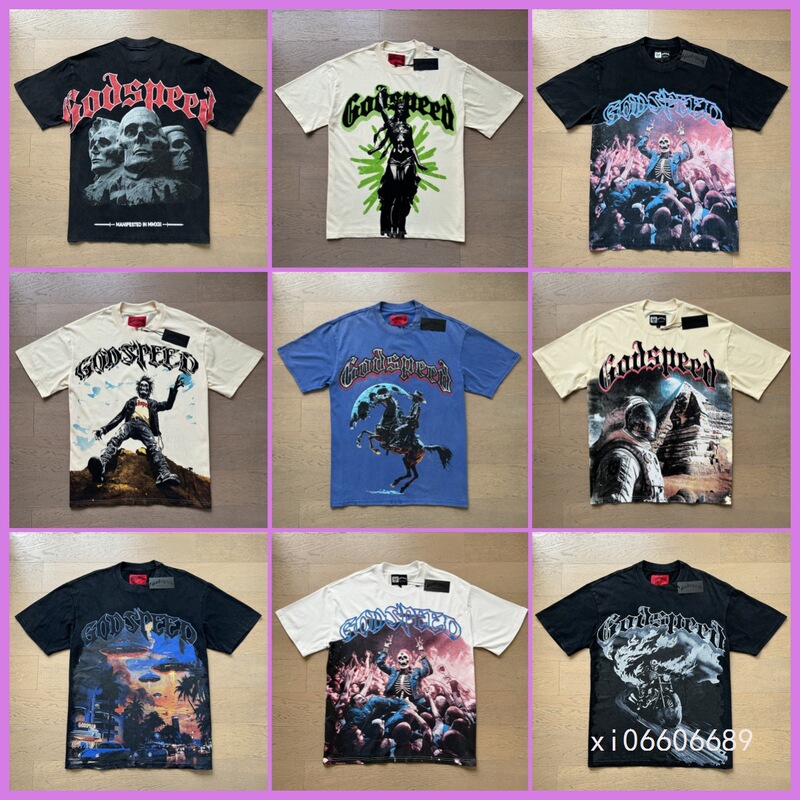 Cross-Border Export Skull Rock Band Retro Washed Short-Sleeved T-Shirt Casual Loose Men's and Women's Couple Bottoming Shirt Trendy