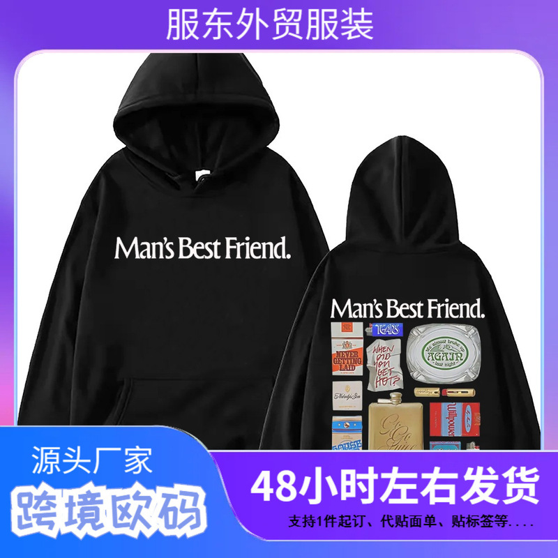 Sabrina Carpenter Men Friend Hoodie Harajuku Hip Hop Pullover Tops Sweatshirts Gift