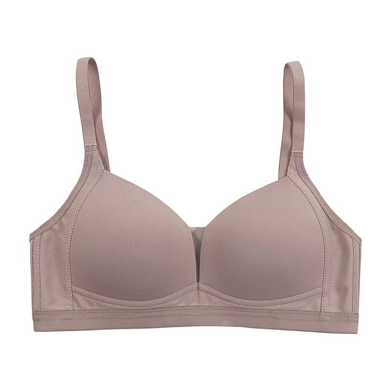 Comercio exterior en stock de gran tamaño sujetador de mujer sin anillo de acero delgado ropa interior de mujer cómoda soporte para reunir sujetador anti-caída C