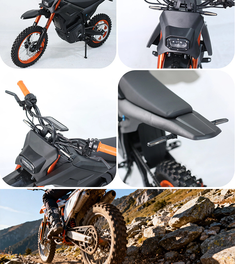 Cross-Border Overseas Warehouse Has Ready Stock of the 2026 New Model Two-Wheeled Off-Road Electric Motorcycle, High-Speed, Sporty, and Long-Range