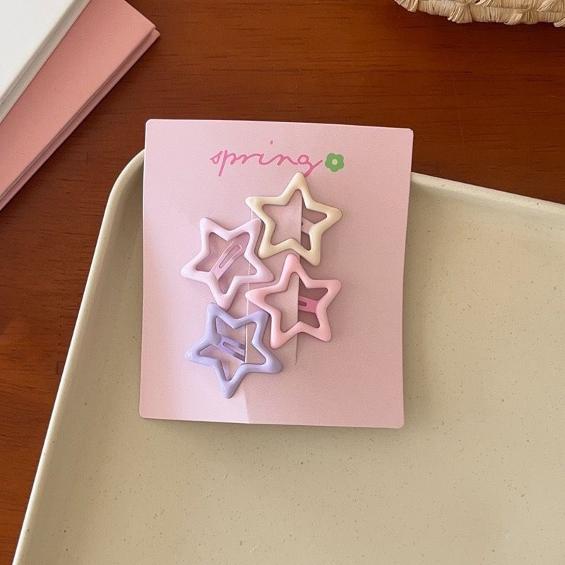 Lindo juego de pinzas para el cabello con flequillo, pinzas para el lado de la frente, pinzas para el cabello rotas laterales, clips pequeños para niñas, clips bb de aceite que gotea image 15