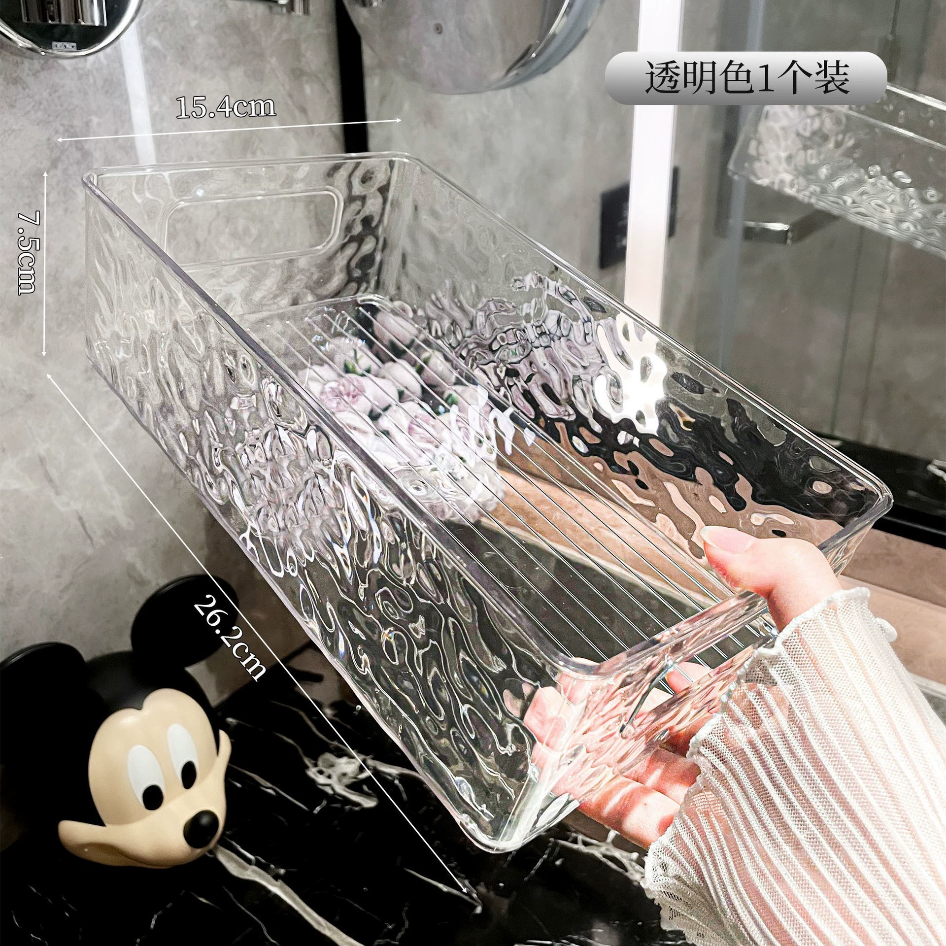 Органайзер для косметики, акриловый с несколькими отделениями, прозрачная подставка для ручек и кистей
