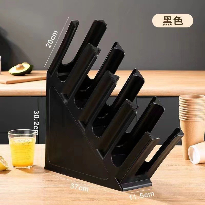 Soporte de vasos de plástico moldeado, para café y té, diseño de barra - Comercial