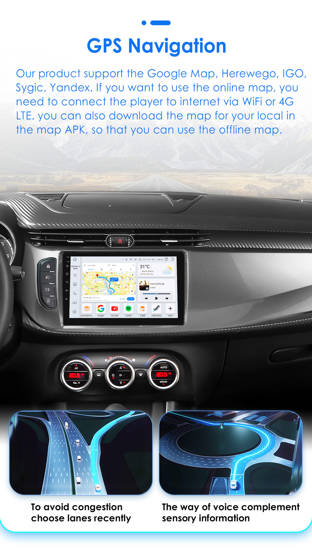 9 inch is suitable for 15-18 Alfa Romeo Giulietta navigation car GPS central control large screen all-in-one machine