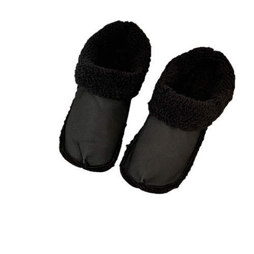 Winter Warmth Thicken Soft Plush Slipper Covers Removable Cotton Inner Liners Fashionable Versatile Slippers Accessory