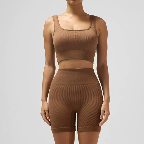Light coffee【bra + shorts】