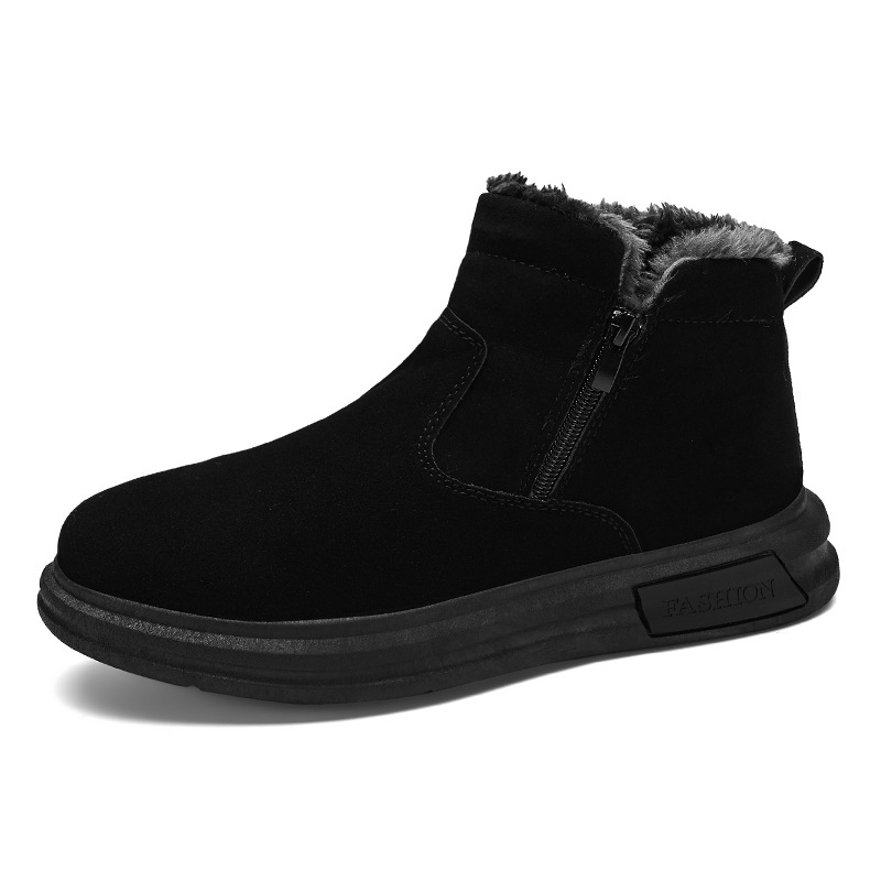 Botas de nieve de hombre 2024 invierno nuevo noreste -40 grados antifrío zapatos de hombre más terciopelo grueso calentamiento zapatos de algodón de alto nivel