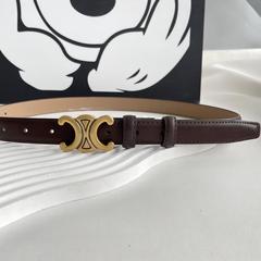 Victory Arch Belt for Women 2023 New French Retro Style Leather Belt Decorative Jeans Skirt Black Waist Belt