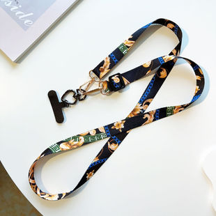Adjustable Shoulder and Back Mobile Phone Lanyard Extended Crossbody Canvas High Quality Original Patch Personalized Strong Mobile Phone Chain
