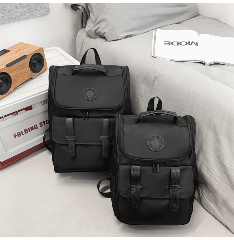 Unisex Solid Color Nylon Sewing Thread Zipper Zipper Backpack School Backpack display picture 36