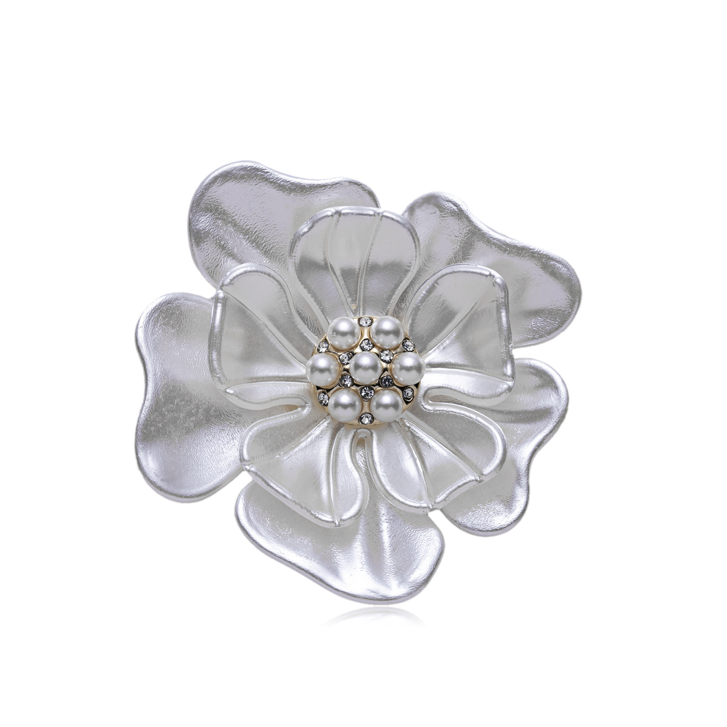Direct From The Manufacturer, New Floral Fashionable And Versatile Camellia Classic Scarf Buckle, Women's Clothing_voghion.com