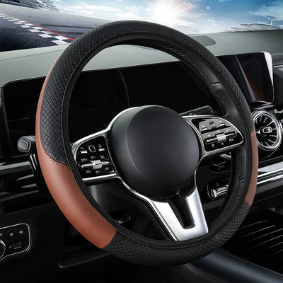 Cross-Border Popular Handlebar Cover | Steering wheel cover - black-curry-02-36cm