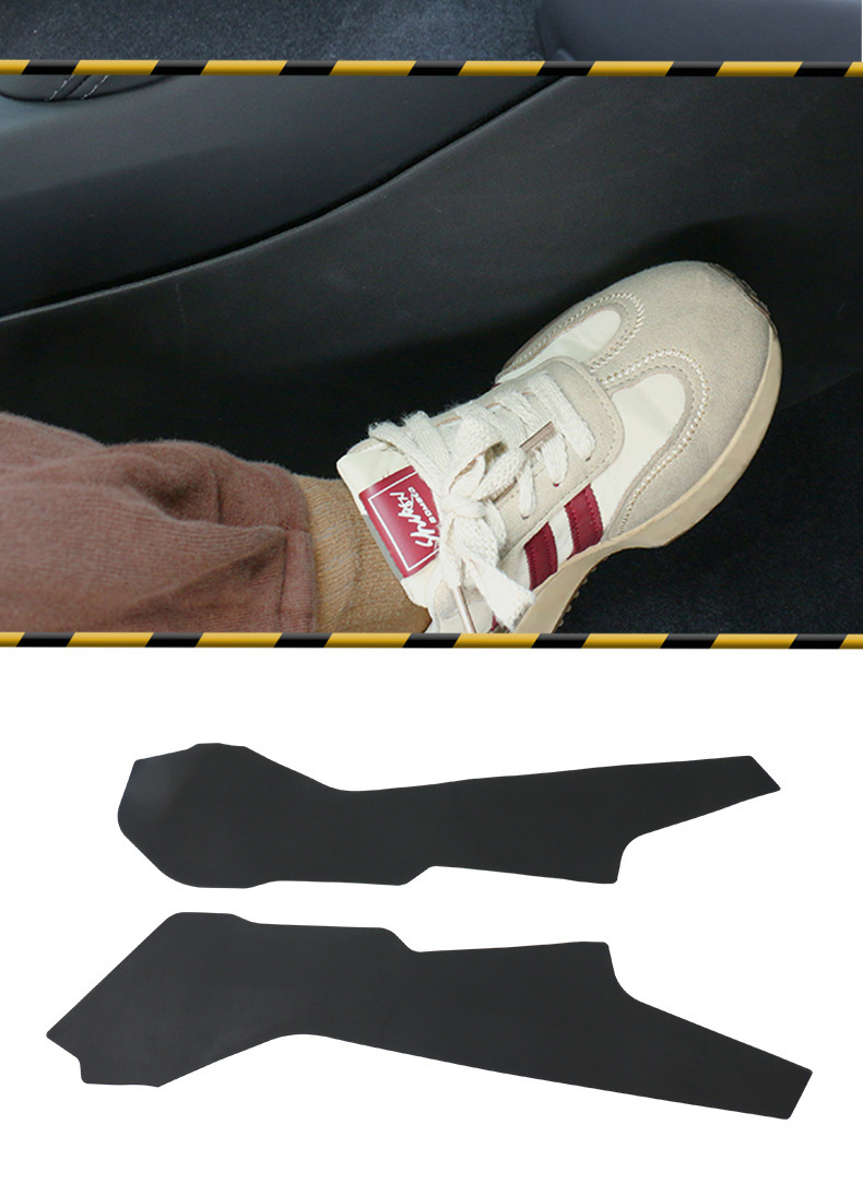 Suitable for Tesla's New Version of Model Y/3 Center Console Interior Protective Pad, Side Center Console Anti-Kick Upgrade and Thickening