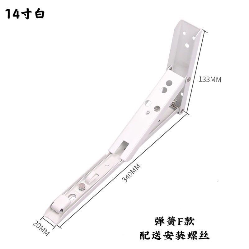 Primavera de acero inoxidable plegable triángulo soporte partición estante pared horno microondas rack colgante carga