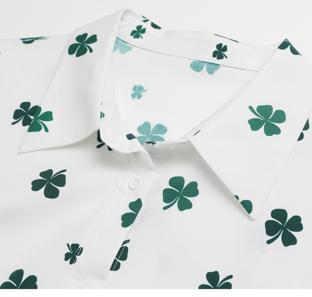 Đầm maxi nữ thắt eo in họa tiết hoa, tay ngắn cổ bẻ, chất cotton thoáng mát — màu trắng chi tiết 18