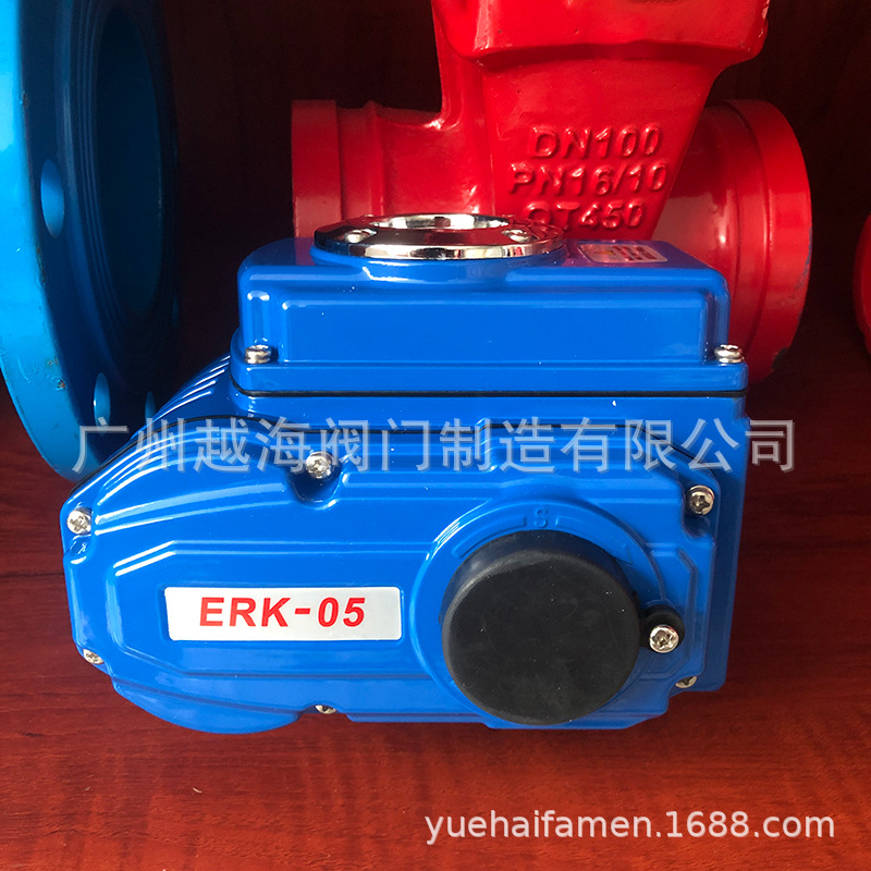 ERK-05-10-16-25-60-100-125-250型电动执行器EROTK电动蝶阀