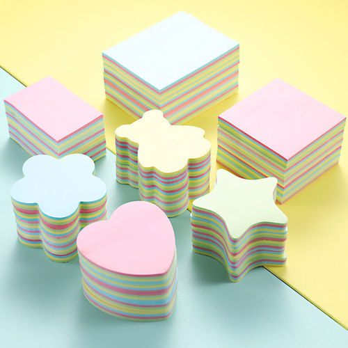 Post-it Notes Self-adhesive Notes with Words Handwritten Notes Creative Heart-warming Blessings Love-shaped Notes