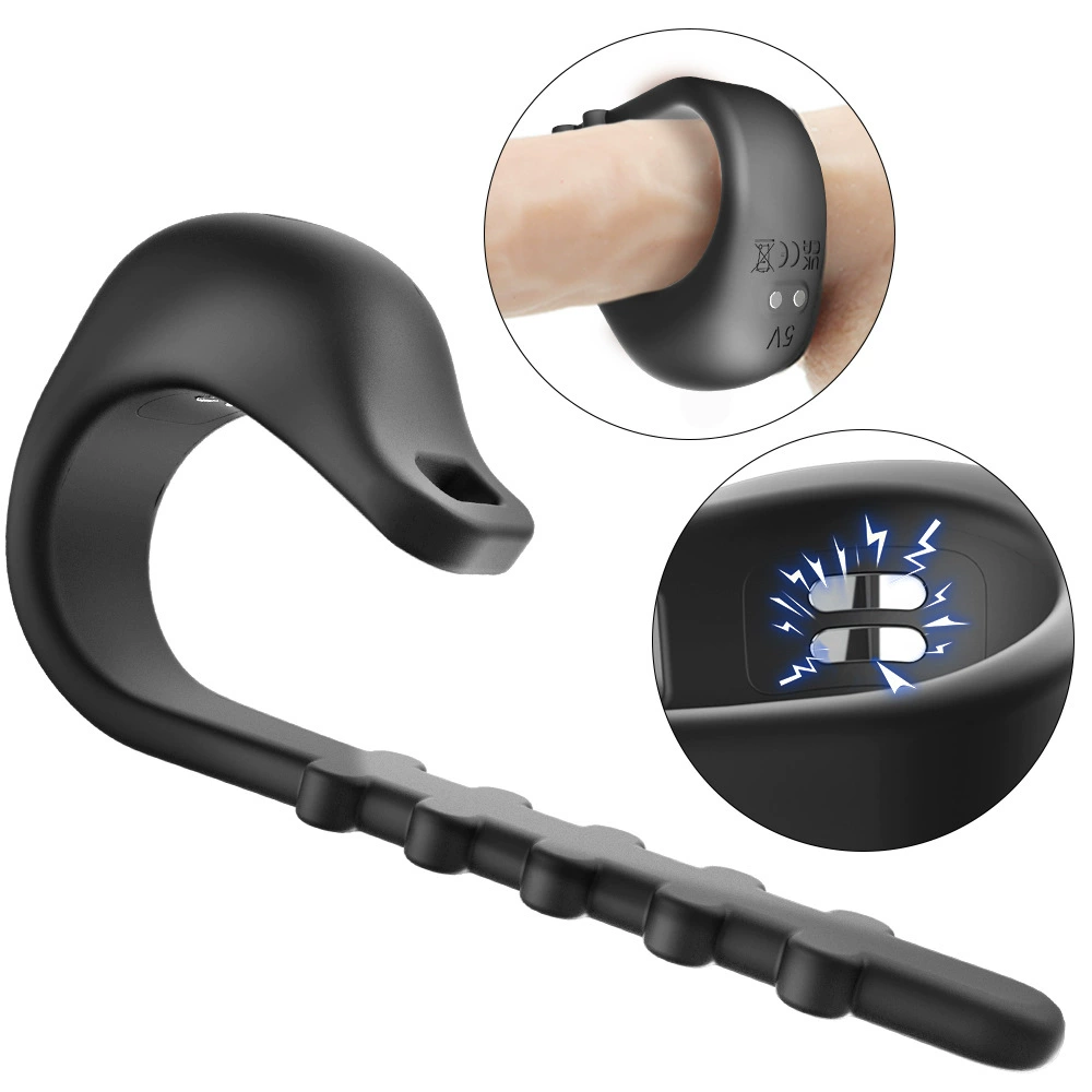 Мужское электрическое кольцо для мастурбации с функцией задержки эякуляции