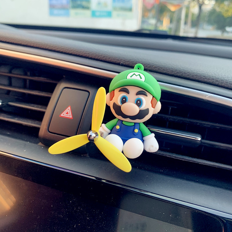 Mario Car Perfume Aire acondicionado Salida de aire Decoración del automóvil Aromaterapia del automóvil Decoración del automóvil Decoración del automóvil Adornos de dibujos animados Fragancia