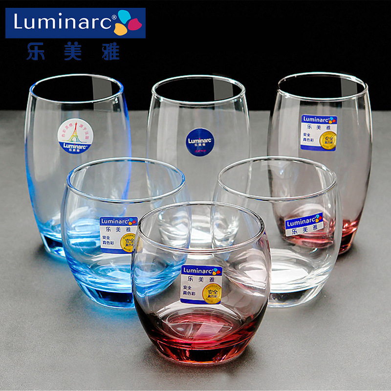 Set of Lemeiya Glass Cups, Water Cups, Juice Drink Cups, Mouthwash Tea Cups, Glass Cups - Year-end Party Gift