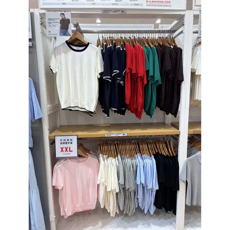 Women's Cotton Modal Blend Round Neck Knitwear Short-Sleeved T-Shirt 26 Spring and Summer 483007 485223